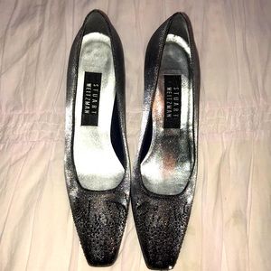 Stewart Weitzman Silver Dress Heels